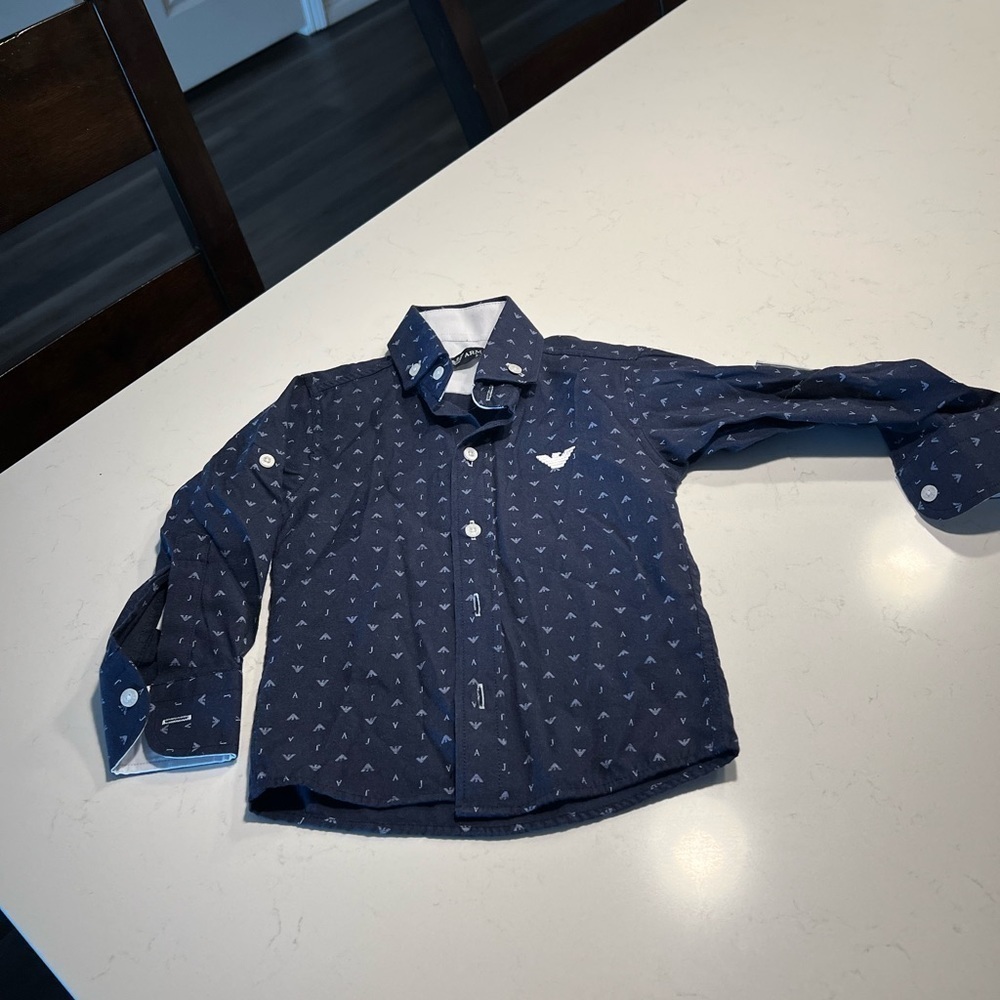 Armani Boys Button Shirt Size 2-3Y